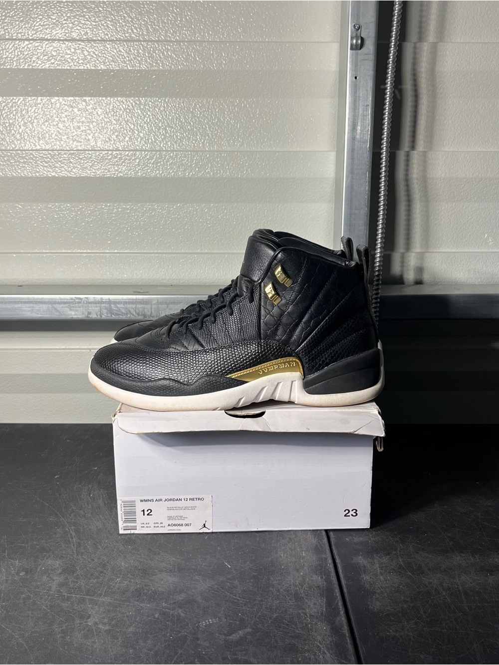 Size 12W - Air Jordan 12 Retro Metallic Gold